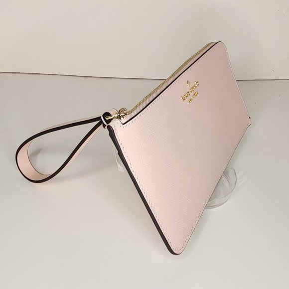 Kate Spade Medium Large Zip Wristlet - Lucy - Conch Pink - NWT - Picture 2 of 7